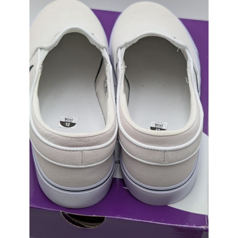 Nike SB Janoski+ Slip FN5893-100 Mens US 12 Skate Shoes Summit White Sneakers - Picture 8 of 10